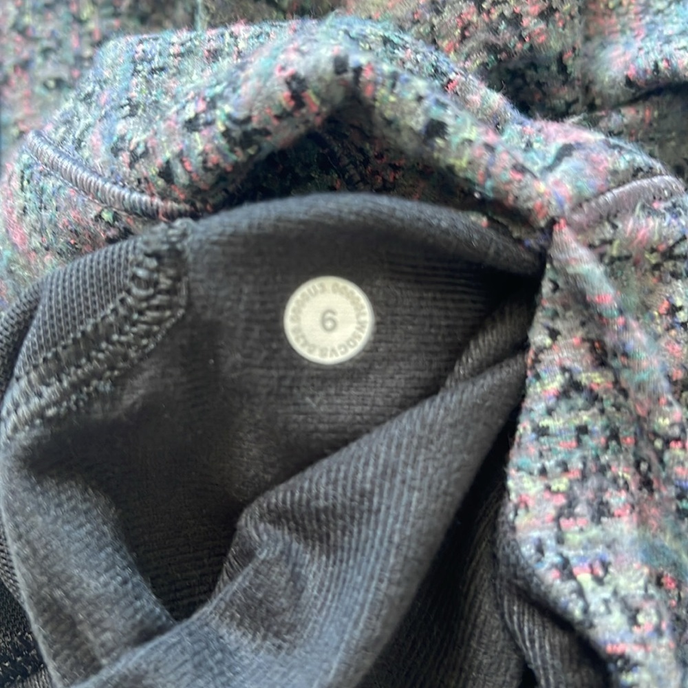 Lululemon Ready to Rulu 7/8 Jogger Neon Tweed Jacquard Battleship Electric EUC - Picture 10 of 14